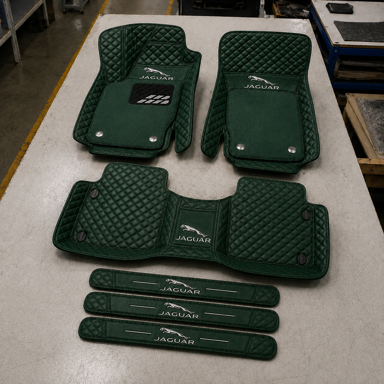 Set Tappetini Auto in Vera Pelle Premium — Protezione Elegante per il Tuo Veicolo