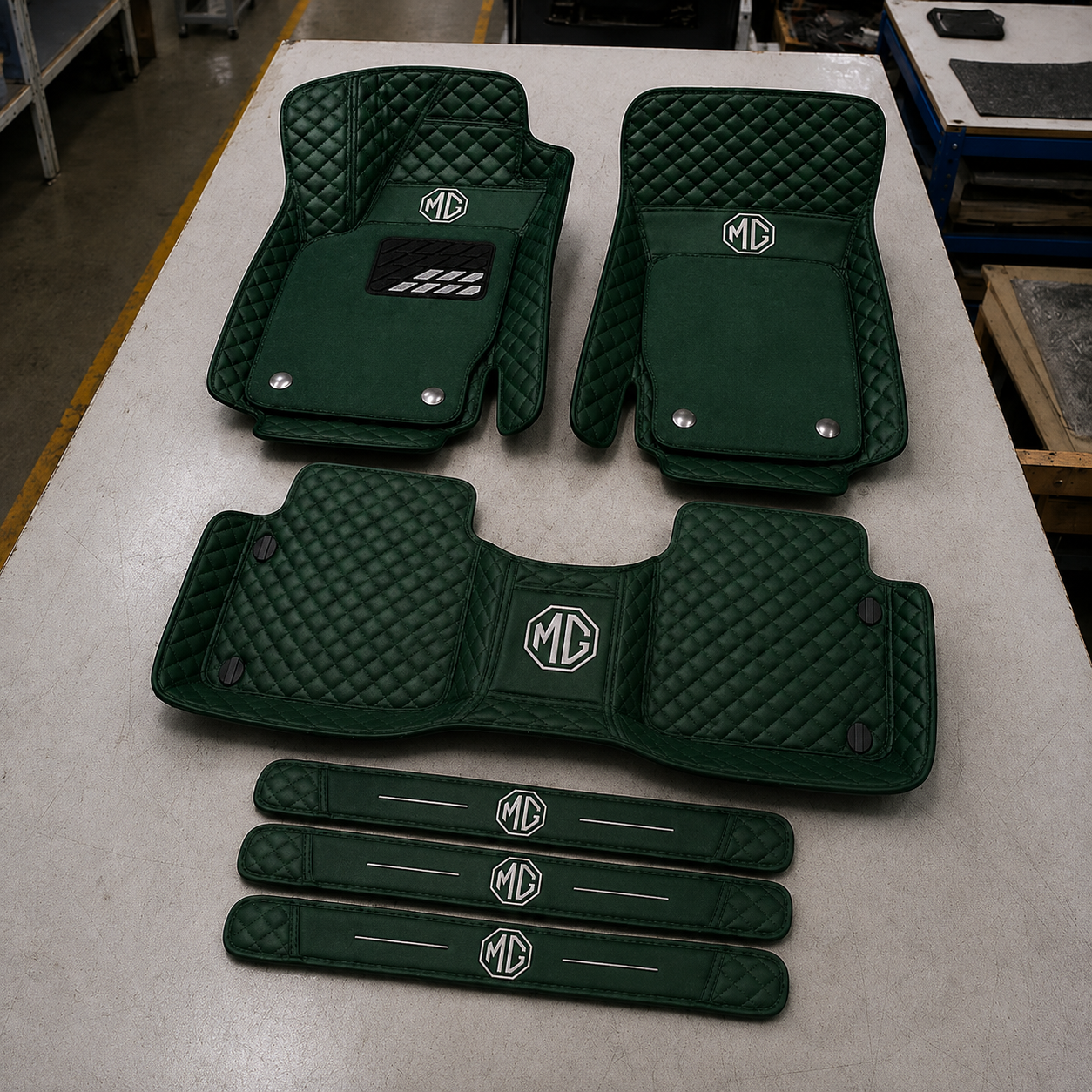 Set Tappetini Auto in Vera Pelle Premium — Protezione Elegante per il Tuo Veicolo