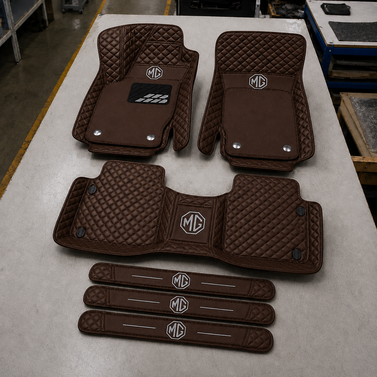 Set Tappetini Auto in Vera Pelle Premium — Protezione Elegante per il Tuo Veicolo