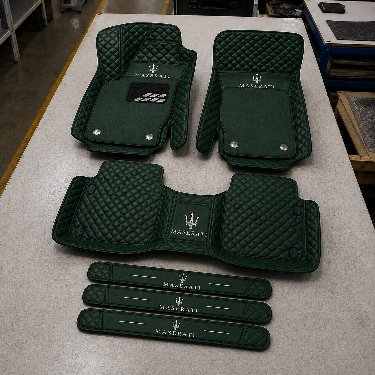 Set Tappetini Auto in Vera Pelle Premium — Protezione Elegante per il Tuo Veicolo