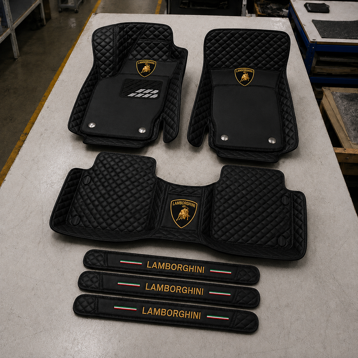 Set Tappetini Auto in Vera Pelle Premium — Protezione Elegante per il Tuo Veicolo