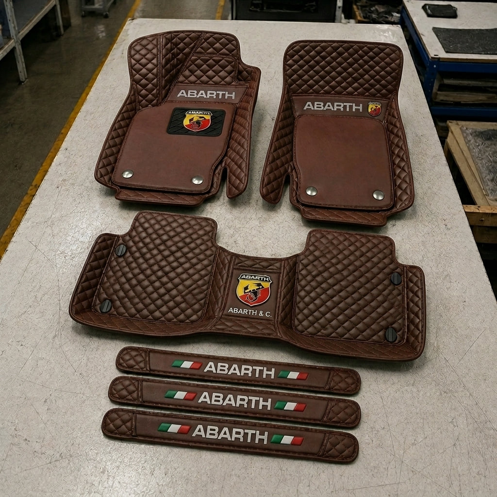 Set Tappetini Auto in Vera Pelle Premium — Protezione Elegante per il Tuo Veicolo