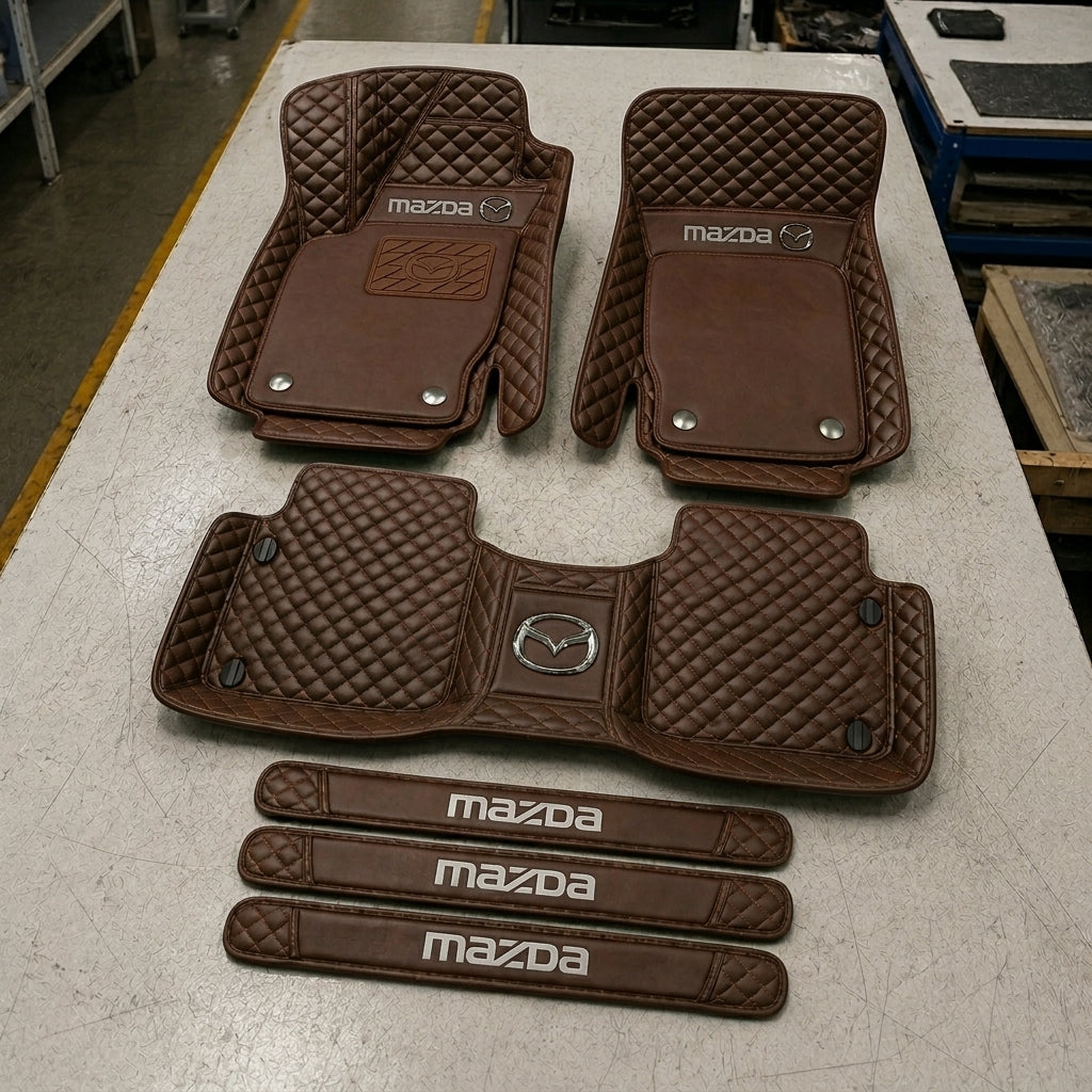 Set Tappetini Auto in Vera Pelle Premium — Protezione Elegante per il Tuo Veicolo