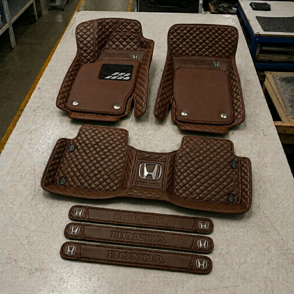 Set Tappetini Auto in Vera Pelle Premium — Protezione Elegante per il Tuo Veicolo