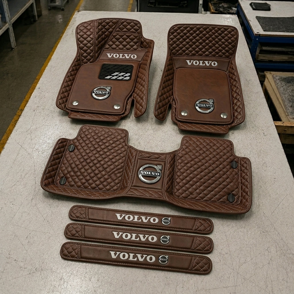 Set Tappetini Auto in Vera Pelle Premium — Protezione Elegante per il Tuo Veicolo