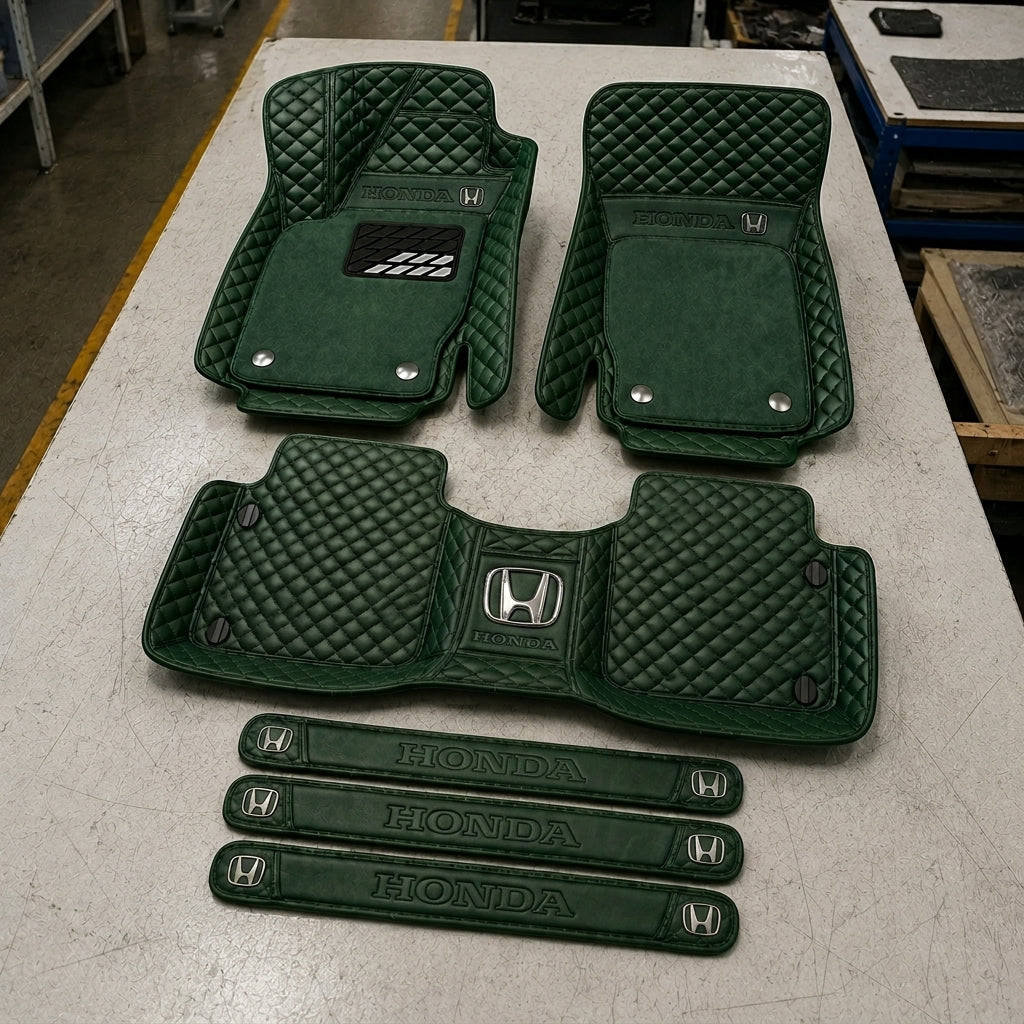Set Tappetini Auto in Vera Pelle Premium — Protezione Elegante per il Tuo Veicolo