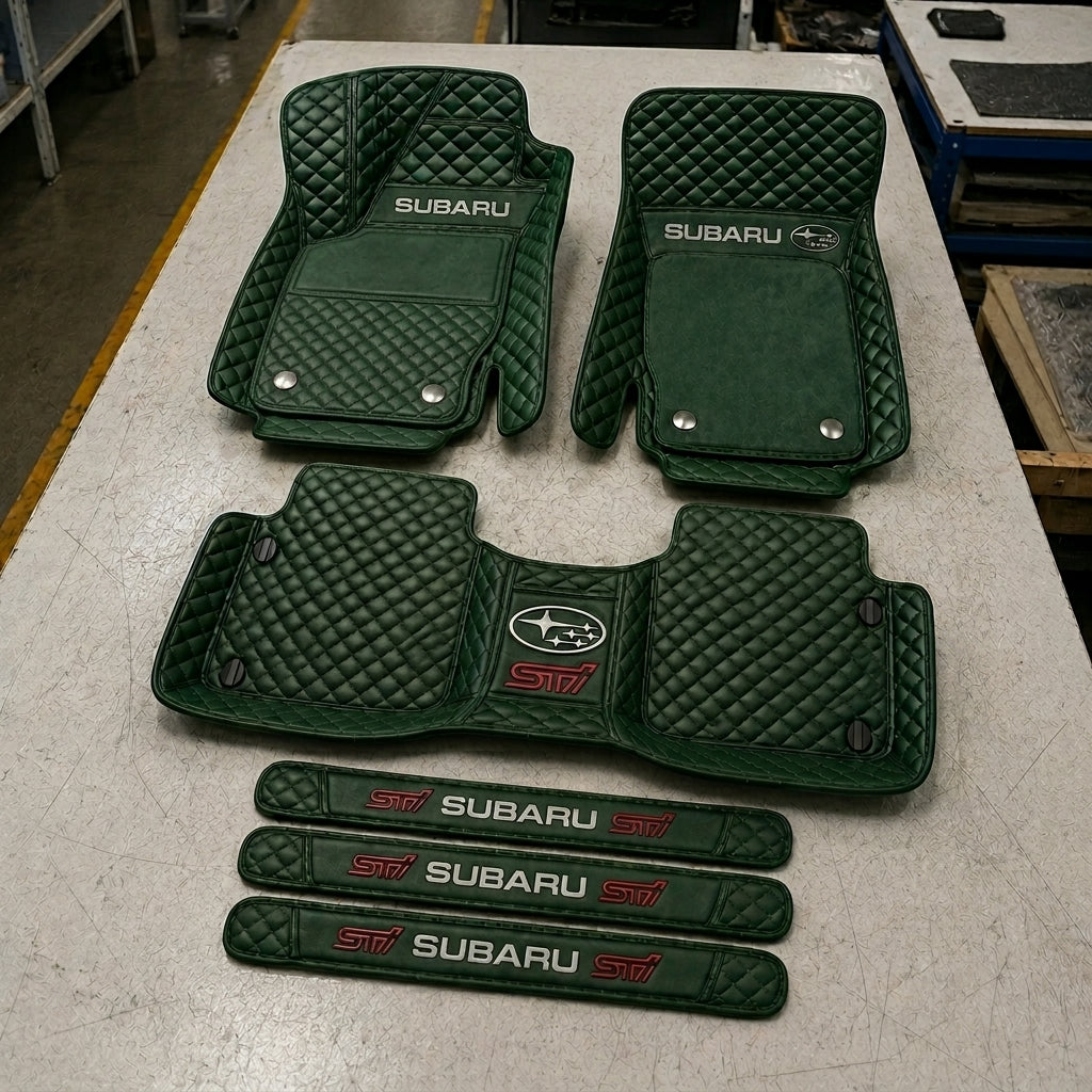 Set Tappetini Auto in Vera Pelle Premium — Protezione Elegante per il Tuo Veicolo