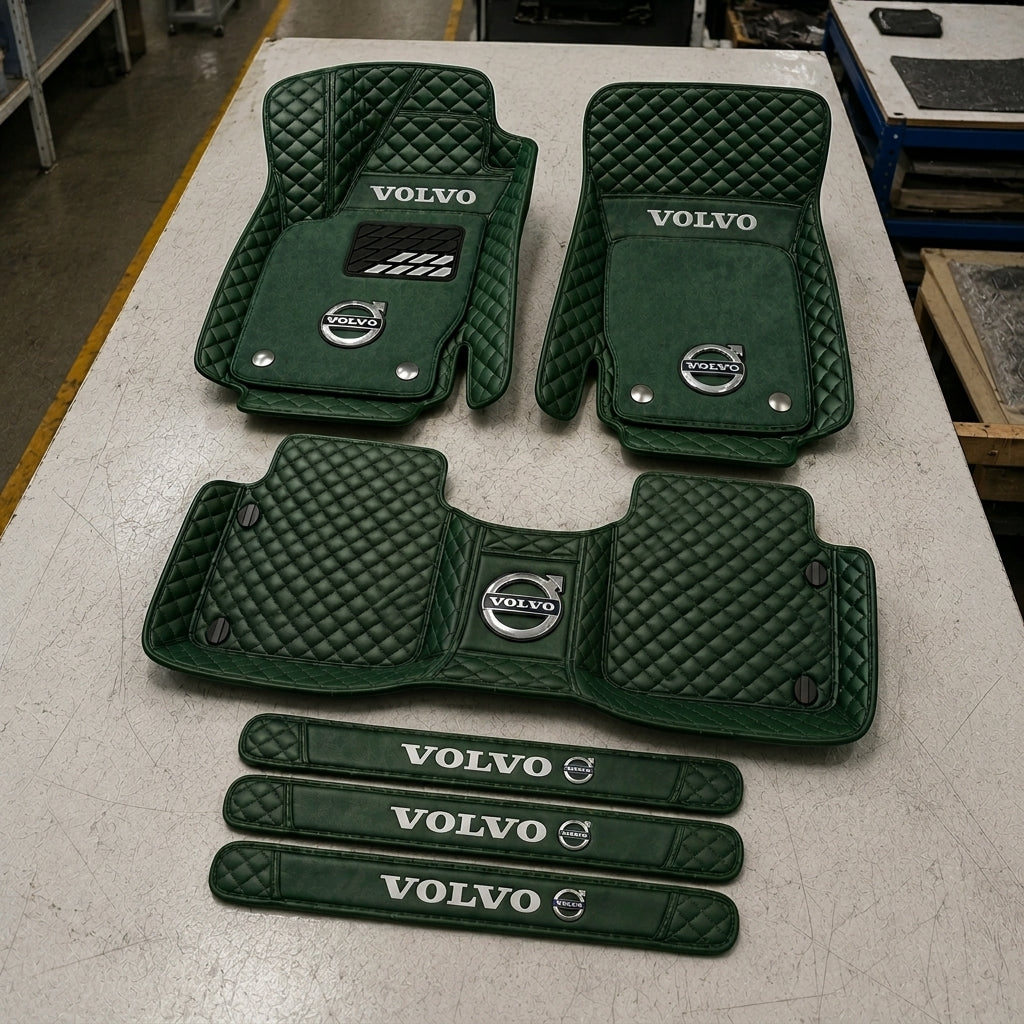 Set Tappetini Auto in Vera Pelle Premium — Protezione Elegante per il Tuo Veicolo