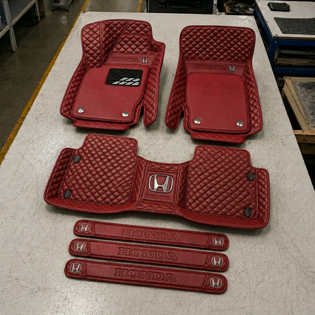 Set Tappetini Auto in Vera Pelle Premium — Protezione Elegante per il Tuo Veicolo