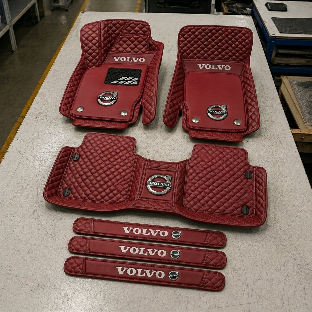 Set Tappetini Auto in Vera Pelle Premium — Protezione Elegante per il Tuo Veicolo